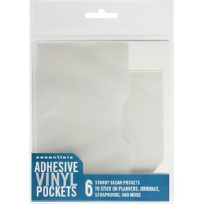 Adhesive Vinyl Pockets for Bullet Journals (set of 6 stick-on pockets) in Saudi Arabia