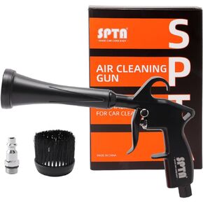 SPTA Car Cleaning Gun, Car Blow Gun Trumpet Head High Pressure Dryer Blow Gun, Car Cleaning Air Gun Kit, Vortex Air Cleaning Tool for Quickly Blasts Dirt and Dust from Surface