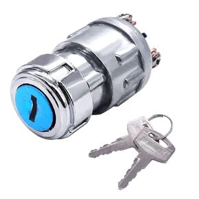 3 Wires Ignition Switch with Key 12V Universal Engine Starter Key Switch Off/On/(Start) 3 Position with 2 Keys for Car Motorcycle Tractor UTV ATV Modified Car M-043