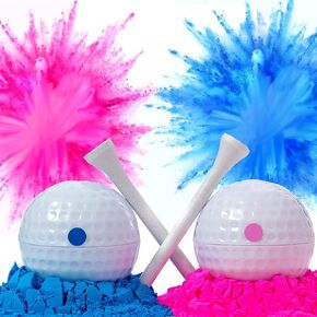 Dylan's cabin Gender Reveal Exploding Golf Balls - Boy or Girl Baby Revealing Party Supplies Exploding Powder Golf Balls