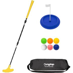 KINGTOP Adjustable Golf Putters for Men and Women, Right and Left Handed Two-Way Golf Putter Club for Kids | Teens | Adults, Putting Training Combo Pack with Putting Cup and Practice Foam Balls