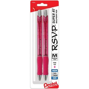 RSVP Super-Smooth Ballpoint Retractable Pen, Assorted , 8 Pack (BX480BP8M)