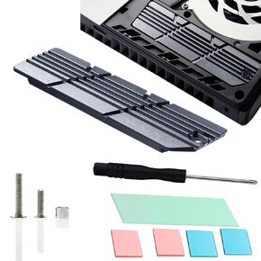 for PS5 Slim SSD Heatsink, JOYJOM NVME M.2 SSD Heatsink and Cover 2 in 1 for PS5 Slim SSD Heat Sink Cover for PS5 Slim Disc and Digital Edition