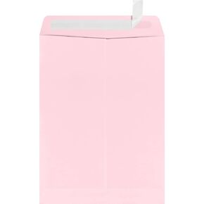 LUXPaper 9 x 12 Open End Envelopes | Peel & Press | Candy Pink | 80lb. Text | 50 Qty