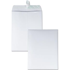Quality Park 9-1/2 x 12-1/2 Catalog Mailing Envelopes, Redi-Seal Self Seal Envelope Closure, 28 lb White Wove Paper, 100 per Box (QUA44682), Large