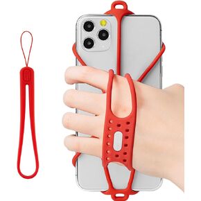 【Bone】 Running Phone Holder with Wrist Lanyard Armband Exercise Gym Jogging Workout for iPhone All Series, iPod, Samsung Galaxy Note All Series (Run Tie Handheld-Black)
