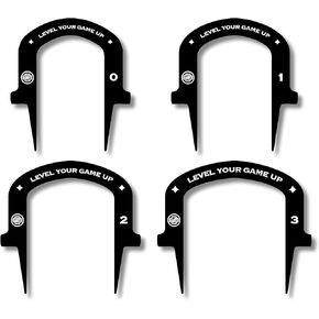Boost Your Putting Precision: BACK 2 BASICS - 4 Staggered Putting Gates Set with Convenient Carry Bag - Pro Path Golf Training Essential - Compact & Lightweight - Elevate Alignment & Control - Superior Quality Golf Gear