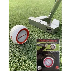 PutterWheel Golf Ball Putting Training Aid (1 Pack) – Golf Training System for Practice Green or Mat - Golf Putting Accuracy Trainer with Instant Feedback