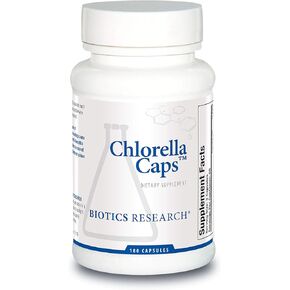 BIOTICS Research Chlorella Capsules Chlorella Supplements for Digestion, Detox, and Immune Support 180 Capsules