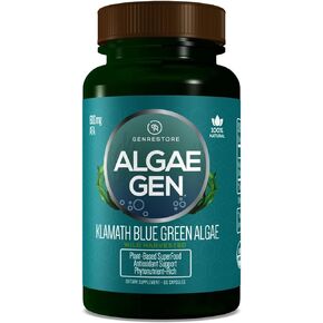 Natural AFA Stem Cell Celulas Madres Klamath Blue - Green Algae More Effective Than Spirulina or Chlorella Phytonutrient- Rich, Superfood 600mg Aphanizomenon Flos-Aquae (1)