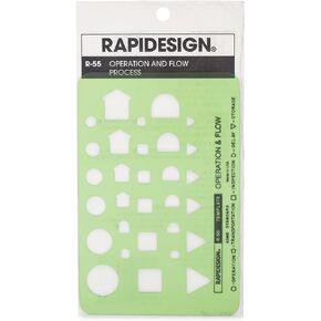 Rapidesign Flowchart Template, 1 Each