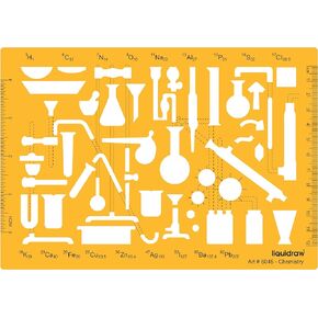 Organic Chemistry Stencil and Drawing Template Different Shapes Chemistry Lab Laboratory Geometry Science Templates Stencils
