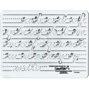 Template Cursive Lowercase Letters and Numbers