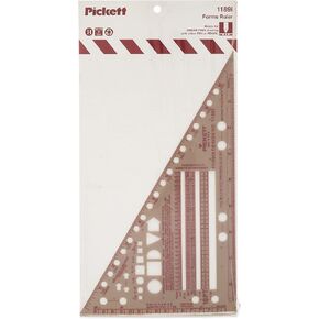 Pickett Business Forms Ruler Template, 6" x 10" x 0.03", Smoke Brown (1189I) in Kuwait