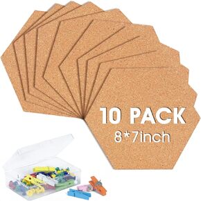 Cork Bulletin Square Board for Walls - SVOPY 4 Pack Extra Thick 12x12 Inches Cork Board Tiles for Home Office Decor, Cork Sheet,School Message Board Decorative Display Boards