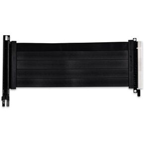 LIAN LI PW-PCI-420 Premium PCI-E 16X 4.0 Black Extender Riser Cable Length 200mm (7.87 inches)