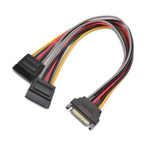 Cable Matters 3-Pack 15 Pin SATA Power Splitter Cable 8 بوصة، كابل SATA Power Y-Splitter، مقسم SATA