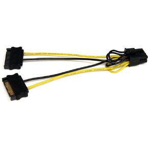StarTech.com 6in SATA Power to 8 Pin PCI Express Video Card Power Cable Adapter - SATA to 8 pin PCIe power (SATPCIEX8ADP)