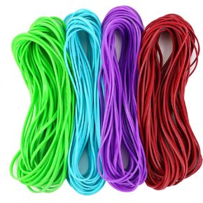 Large Heavy Duty Rubber Bands - 120 Pcs, 7x1/8 Inches, Assorted Colors, Office & Home Use