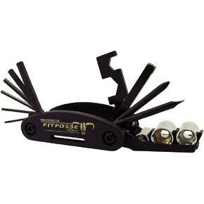Pit Posse PP2828 Folding Metric Repair Tool Set Kit - Motorcycle Bike Bicycle Cycling Mechanic Portable Multi Functional