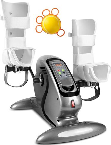 جهاز تمرين الدواسات الكهربائية، إعادة تأهيل التمارين ذات التأثير المنخفض للذراعين والساقين، دراجة تمرين كهربائية صغيرة مع واقيات للساق، بدون مقاومة، مناسبة للمنزل ومركز إعادة التأهيل والمكتب... in Kuwait