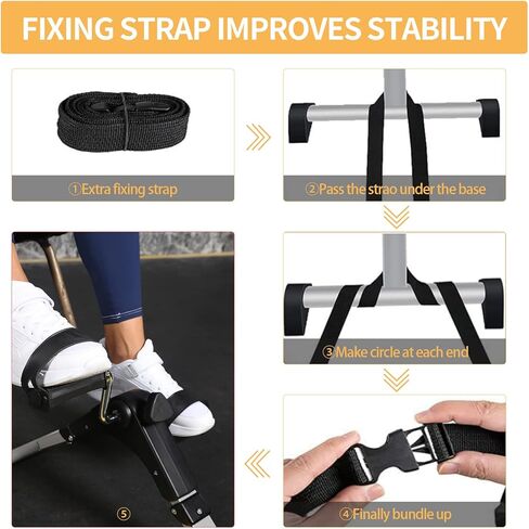 YSSOA Folding Pedal Exercise Bike, Under Desk Bike Pedal Exerciser, Mini Exercise Bike for Arms and Legs Workout, Folding Exercise Peddler Portable with Digital Monitor, Resistance Adjustable in Kuwait