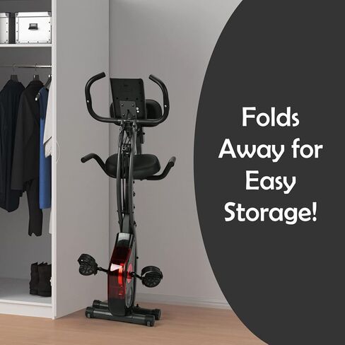 3 in 1 stationary upright-recumbent exercise bike with rower function, indoor cycling folding magnetic resistance bike, bigger comfortable back support and seat cushion for home gym fitness workout in Kuwait