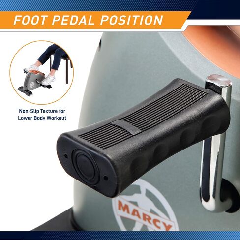 Marcy Under Desk Mini Pedal Leg and Arm Exercise Cycle with Adjustable Magnetic Resistance Physical Therapy Leg Exercisers in Saudi Arabia