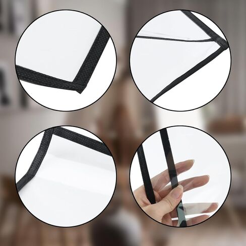 5PCS Dry Erase Pockets Horizontal A4 Reusable Dry Erase Sleeves PET Job Ticket Holder Transparent Visibility Sheet Protectors for Home and Office (12.6" x 10.04") in Saudi Arabia