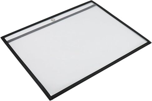 5PCS Dry Erase Pockets Horizontal A4 Reusable Dry Erase Sleeves PET Job Ticket Holder Transparent Visibility Sheet Protectors for Home and Office (12.6" x 10.04") in Saudi Arabia