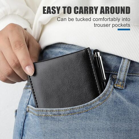 Outus 10 Pcs Mini Pocket Notepad Holder Set Included Mini Pocket Notepad Holder with 50 Lined Sheets, Metal Pen, 8 Pcs 3 x 5 Inch Memo Book Refills, 30 Lined Paper Per Note Pad (Black) in Saudi Arabia