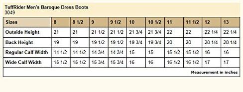 أحذية TuffRider الرجالية ذات الطراز الباروكي، أسود، 8 عادي in Kuwait