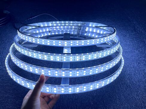 Hundalights 15.5 بوصة مزدوج منخفض، تحكم عن بعد/مفتاح، أبيض نقي، حلقات عجلة مضيئة LED، أضواء للشاحنة جميع سيارات الدفع الرباعي على الطرق الوعرة، 4 قطع IP68 مقاومة للماء in Saudi Arabia