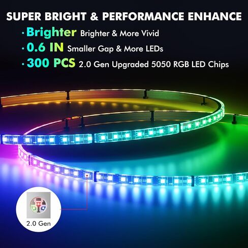 أضواء عجلة Ehaho مقاس 15.5 بوصة، مصابيح LED لمطاردة الأحلام RGB أكثر سطوعًا مع التطبيق وجهاز التحكم عن بعد، أضواء حلقة عجلة الموسيقى مع إشارة الانعطاف والكبح متوافقة مع سيارة Jeep Trucks SUV (4 قطع) in Kuwait