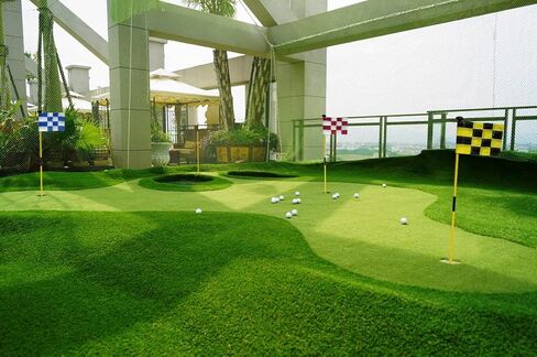 X·CELLENT Mini Golf Putting Green Flagstick for Yard Practice Set, Golf Pin Flagpole Set, Portable 2-Section Fiberglass Golf Flag Sticks,3 Feet (White Flagpole-3 Pack) in Kuwait