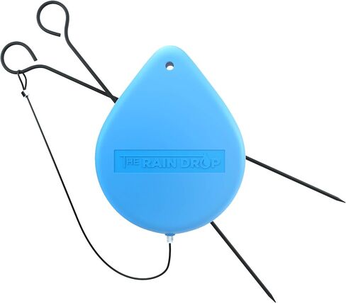 PERFECT PRACTICE Raindrop Putting Aid - Retractable String Alignment Tool to Improve Golf Skills - Training Guide Designed with Dustin Johnson in Saudi Arabia