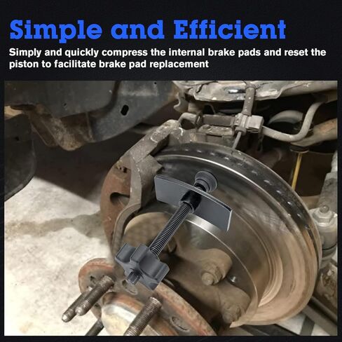 JINGTAO88 مفرشة وسادة الفرامل - أداة ضغط فرامل قرصية دوارة شديدة التحمل، أداة ضغط فرجار الفرامل مناسبة للشاحنة الخفيفة والسيارة العائلية - استبدال بسيط وسريع لوسادة الفرامل in Kuwait