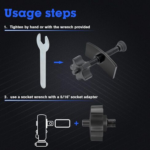 JINGTAO88 مفرشة وسادة الفرامل - أداة ضغط فرامل قرصية دوارة شديدة التحمل، أداة ضغط فرجار الفرامل مناسبة للشاحنة الخفيفة والسيارة العائلية - استبدال بسيط وسريع لوسادة الفرامل in Kuwait