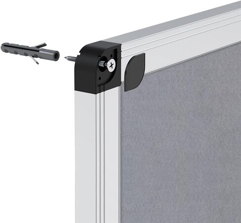 VIZ-PRO Notice Board Felt Blue, 48 X 24 Inches, 3 Pack, Silver Aluminium Frame in Kuwait