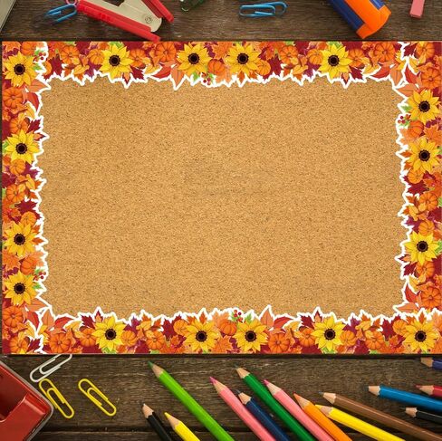 66ft Daisy Bulletin Board Borders Springtime Sunflower Daisy Flowers Rolled Floral Border Trim for School Classroom Blackboard Office Chalkboard Spring Floral Groovy Party Wall Decor in Kuwait