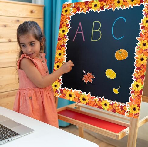 66ft Daisy Bulletin Board Borders Springtime Sunflower Daisy Flowers Rolled Floral Border Trim for School Classroom Blackboard Office Chalkboard Spring Floral Groovy Party Wall Decor in Kuwait