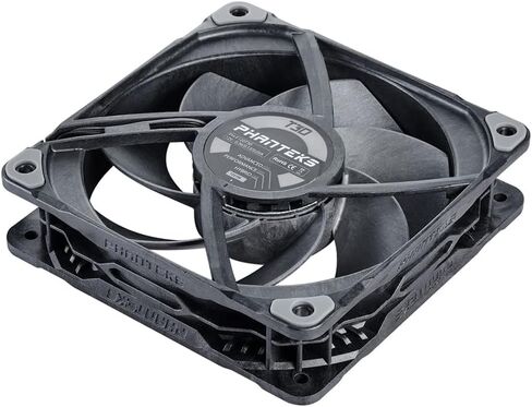 Phanteks T30 Premium High-Performance PWM Fan, LCP Frame & Blades, 3-Mode Speed Switch, Black/Grey (3, 120mm) in Kuwait
