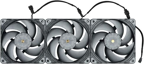 Phanteks T30 Premium High-Performance PWM Fan, LCP Frame & Blades, 3-Mode Speed Switch, Black/Grey (3, 120mm) in Kuwait