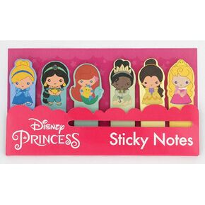 Disney Princess Sticky Note Tabs Series 1-6 Pack, Multicolor