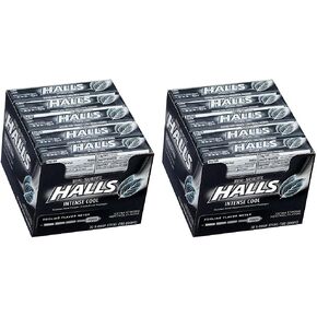HALLS Relief Max Strength Extra Strong Menthol Throat Drops, 20 Packs of 9 Drops (180 Total)