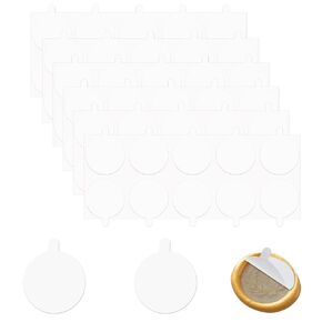 400 PCS Wax Seal Adhesive Stickers 0.98 Inches Clear Sticky Dots Adhesive Wax Seal Backing for Wax Sealing Removable Sticky Tack Putty Hanging Strips Mounting Dots for Photos Balloon DIY