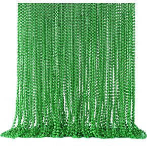 JOYIN 36 PCS St Patrick Green Bead Necklaces, Lucky Green Beaded Necklaces Bulk for Saint Patrick's Day Accessories, Party Costume Dressing-up Accessories, St. Patrick's Day Party Favor Supplies