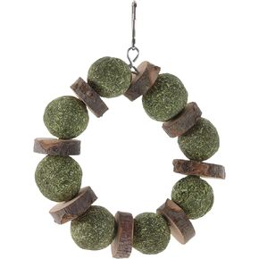 LOGOFUN Bunny Chew Toys Natural Teething Toy for Rabbits Chinchilla Hamsters Guinea Pigs