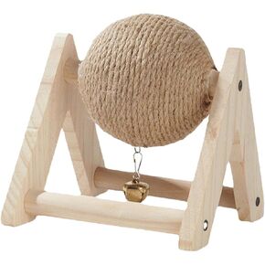 Rabbit Sisal Claw of Ball Rabbit Scratch Toy Ball Furniture Protection Portable Stable Rabbit Scratching Ball for Rabbits Small Animals Bunnies