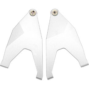 2pcs Front Lower Suspension Arms, CNC Machining RC Swing Arm Pull Rod Link Upgrade Parts for TRAXXAS UDR 1/7(Silver), car Model Accessories